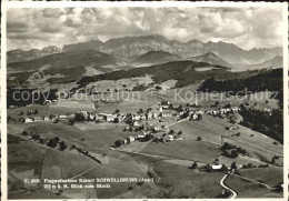 11957618 Schwellbrunn Fliegeraufnahme Mit Saentis Schwellbrunn - Other & Unclassified