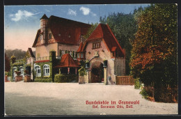 AK Berlin-Grunewald, Gasthaus Hundekehle H. Otto Mit Vorplatz  - Grunewald