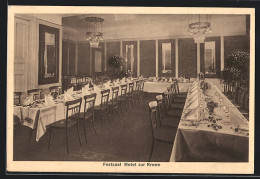 AK Hamburg-Eimsbüttel, Hotel-Restaurant Zur Krone H. Breitkreuz, Schäferkampsallee 56-58, Festsaal  - Eimsbüttel