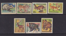 CZECHOSLOVAKIA  - 1966 Game Animals Set Never Hinged Mint - Unused Stamps