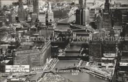 11954388 Chicago_Illinois Fliegeraufnahme River Looking East - Otros & Sin Clasificación