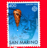 SAN MARINO - Usato - 1983 - Europa - Invenzioni - Ritratto Di Ausguste Piccard E Aerostato - Mongolfiere - 400 - Usati