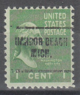 USA Precancel Vorausentwertungen Preo Locals Michigan, Harbor Beach 704 - Precancels