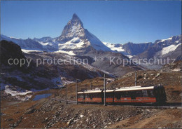 11948763 Zermatt VS Gornergratbahn Mit Matterhorn  - Autres & Non Classés