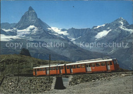 11946602 Gornergrat Zermatt Gornergratbahn Mit Matterhorn Gornergrat Zermatt - Sonstige & Ohne Zuordnung