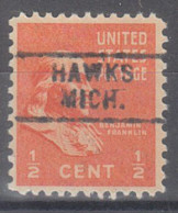 USA Precancel Vorausentwertungen Preo Locals Michigan, Hawks 729 - Precancels