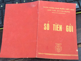 VIET NAM STATE BANK SAVINGS BOOK STAR 1975 1PCS BOOK - Chèques & Chèques De Voyage