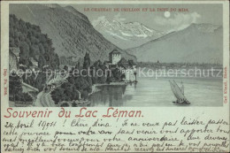 11943238 Lac Leman Genfersee Le Chateau De Chillon Et La Dent Du Midi Lac Leman  - Autres & Non Classés