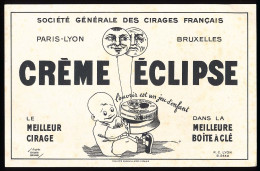 Buvard 20.8 X 13.4 Crème ECLIPSE De La Société Générale Des Cirages Français D'après Edouard Bernard Boîte à Clé - Schoenen