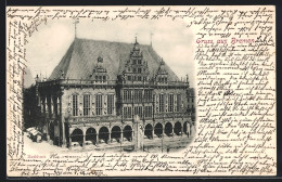 AK Bremen, Rathaus Mit Passanten  - Bremen