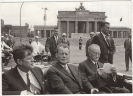 West-Berlin - John F. Kennedy, Willy Brandt & Konrad Adenauer - Juni '63 - Brandenburger Tor - Mitte