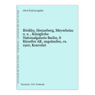 Böcklin, Henneberg, Meyerheim U. A., Königliche Nationalgalerie Berlin, 8 Künstler AK, Ungelaufen, Ca. 1910 - Sin Clasificación