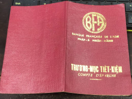 VIET NAM STATE BANK SAVINGS BOOK STAR 1975 1PCS BOOK - Cheques & Traveler's Cheques