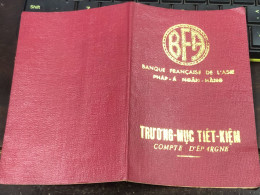 VIET NAM STATE BANK SAVINGS BOOK STAR 1975 1PCS BOOK - Cheques En Traveller's Cheques