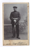 Kabinettfoto Atelier Jean Frings Köln-Deutz Freiheitstrasse Soldat - Uniformen