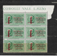 LIRE 1,25 ESPRESSO - FASCETTO ROSSO + REPUBBLICA SOCIALE ITALIANA. - Mint/hinged