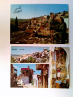 Safad, Blick über Den Ort, 3 Versch. Ansichten, Israel, 2 AK, Gelaufen 1981, Ungelaufen Ca. 1980, Konvolut - Unclassified