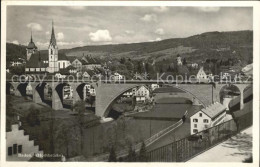 11939088 Baden AG Hochbruecke Limmat Kirche Baden - Autres & Non Classés