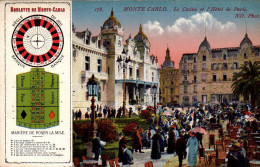 N°1525 W -cpa Casino Monte Carlo -roulette- - Casinos