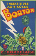 PUBLICITE : Insecticides Agricoles BORTOX, Cie Bordelaise, Insectes.(petit Cran Milieu Gauche) - Werbepostkarten
