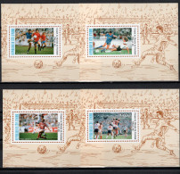 Ivory Coast 1990 Football Soccer World Cup Set Of 4 S/s Imperf. MNH -scarce- - 1990 – Italy