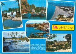 Navigation Sailing Vessels & Boats Themed Postcard Antalya Akdenizin Incisi - Segelboote