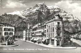 11928423 Glarus GL Bahnhofstrasse Und Burgstrasse Mit Wiggis Glarus - Altri & Non Classificati