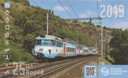 Train, Locomotive, ROPID Praha, Czech Rep., 2019, 55 X 90 Mm - Small : 2001-...