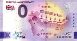 Billet Touristique - 0 Pound - UK - D-DAY 80th Anniversary (2024-3) - Privéproeven