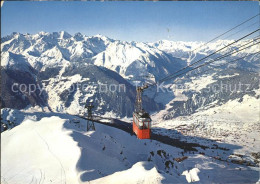 11926838 Verbier Teleferique Des Attelas Massif Du Mont Blanc Seilbahn Alpenpano - Autres & Non Classés