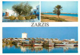 Navigation Sailing Vessels & Boats Themed Postcard Zarzis Harbour Yacht - Voiliers