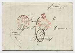 ESPANA LETTRE COVER FIGUERAS 1841 POUR HERAULT FRANCE TAXE 2 + 6 - ...-1850 Préphilatélie