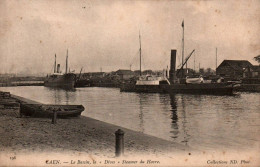 N°1533 W -cpa Caen -le Bassin , La "Dives" Steamer Du Havre- - Caen