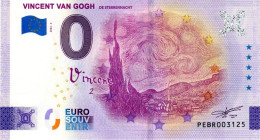 Billet Touristique - 0 Euro - Pays-Bas - Vincent Van Gogh (2022-2) - Private Proofs / Unofficial