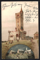 Lithographie Feldberg I. Ts., Wanderer Am Feldbergturm  - Autres & Non Classés