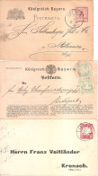 -Lot-Ganzsachen -Entier Postaux - Bavière- - Postal  Stationery