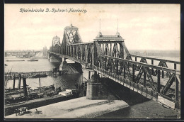 AK D.-Ruhrort-Homberg, Rheinbrücke Mit Dampfern  - Autres & Non Classés