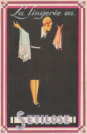 PUBLICITE : La Lingerie En SETILOSE ,Femme Style Art Déco . - Werbepostkarten