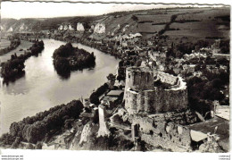 27 En Avion Au Dessus De LES ANDELYS N°6 Château Gaillard XIIème Voir ZOOM Usine Cheminée Fumée Château D'eau La Seine - Les Andelys