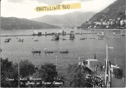 Lombardia-como Palio Remiero Visto Da Piazza Cavour Animatissima Bella Panoramica Veduta Anni 50 60 - Como