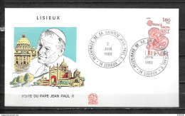 LISIEUX - 1980 - Visite Du Pape J.Paul II - 60 - Andere & Zonder Classificatie