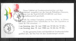BOURG EN BRESSE - 1986 - 25 Ans Jumelage Bad Kreuznach - Pliure En Haut à Droite - 13  - Autres & Non Classés