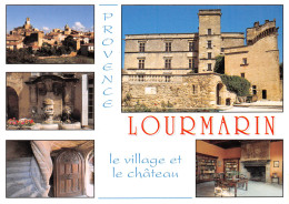 84 LOURMARIN LUBERON  Divers Vues Du Village Et Son Chateau  N° 75 \MK3011 - Lourmarin