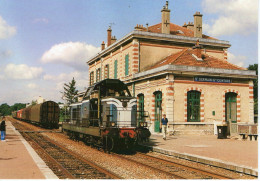 Manoeuvre D'un Train BB 66214 En Gare De Saint Germain En Laye (Yvelines) En 1992 _ CPM - Estaciones Con Trenes