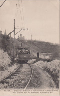 FRANCE - ROUEN - Tramways De Rouen A Bonsecours Et A Mesnil-Esnard. Dans La Cote Vue Monument De Jeanne D'Arc - Tram