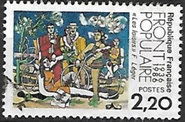 FRANCE - Front Populaire 1936-1986 ‘Les Loisirs’ Fernand Léger - Usati