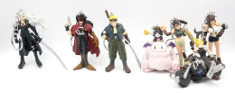 Vintage KEYCHAIN :  Figure Final Fantasy VII Set Of 7 : Banpresto - Retro -  RaRe - 1997 's - Porte-cles - Portachiavi