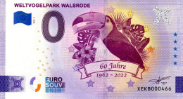 Billet Touristique - 0 Euro - Allemagne -Weltvogelpark Walsrode (2022-2) - Privatentwürfe