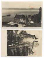 7758 Meersburg Am Bodensee Vom Känzli + Schloß Meersburg Am Bodensee Gel. 1935?+1937 -fleckig- - Meersburg