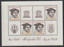 CSSR: 1983, Blockausgabe: Mi. Nr. 56, Martin Luther.  **/MNH - Other & Unclassified